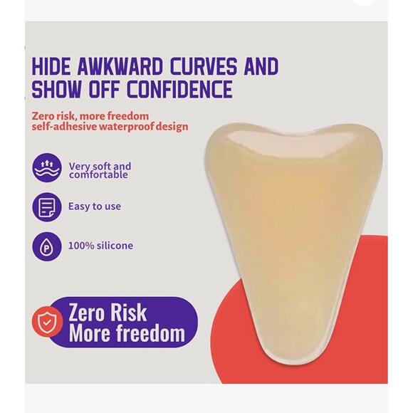 5 Pack Glue-Free Reusable Camel Toe Concealer Pads – 100% Food Grade Silicone - Picture 8 of 8